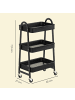 SONGMICS Beistellwagen Pataye in Schwarz - (B)29 x (H)77.5 x (T)45 cm