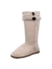 Esgano Damenlangschaftstiefel warm flach  in  Beige