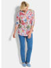 GOLDNER Blusenshirt Schlupfbluse mit floralem Muster in bunt / gemustert