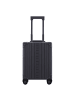 Aleon Business 4-Rollen Kabinentrolley Aluminium 50 cm Laptopfach schwarz