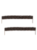 relaxdays 2 x Beeteinfassung in Braun - (B)100 x (H)10 cm
