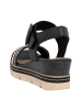 remonte Keilsandaletten in Schwarz