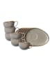 Ritzenhoff & Breker 6er Set Espressotassen mit Untertassen Taste 95 ml taupe in taupe