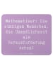 Mr. & Mrs. Panda Mousepad Spruch Mathematiker Unendlichkeit mit ... in Lavendeltraum