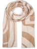styleBREAKER Schal mit Streifen in Braun-Beige