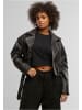 Urban Classics Lederjacken in black
