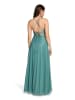 Vera Mont Abendkleid im Glitzer-Look in Green/Silver