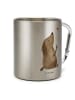 Mr. & Mrs. Panda Thermobecher Hund Liebe ohne Spruch in Silber