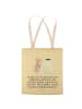 Mr. & Mrs. Panda Tote Bag Maus Sterne mit Spruch in Gelb Pastell