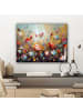 MuchoWow Leinwand bilder Blumenmeer (BxH)