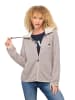 LAURASØN Sweatjacke in helles steingrau