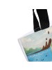 Mr. & Mrs. Panda Stofftasche Kaffee Bohne Design mit Spruch in Weiß