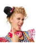 tectake Schrill-buntes Einteiler Kleid aus Elastik-Jersey, schwarz/pink