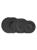 Villeroy & Boch 6er Set Teller-Set Manufacture Rock schwarz in schwarz