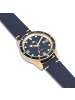 Rhodenwald & Söhne Uhr Vintage II aus Echtleder in blau
