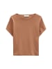 Marc O'Polo Ärmelloser Feinstrick-Pullover loose in Burnt Brown