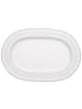 Villeroy & Boch Platte oval Gray Pearl 35 x 24 cm in weiß
