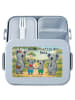 Mr. & Mrs. Panda Bento Box Koala Familie zwei Design mit Spruch in Blau Pastell