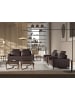 Angel Cerdá Relaxsofa 6366 in Schwarz / Schokolade – (B)206 x (H)89 x (T)98 cm