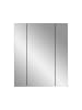 ebuy24 Spiegelschrank Ice Schwarz 60 x 18 cm