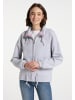 myMo Damen Sweatjacke in Hellgrau Melange