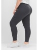 sheego Leggings in anthrazit meliert