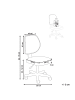 Beliani Bürostuhl JOYFUL in Rosa/Schwarz - (W) 52 x (H) 86 x (L) 52 cm