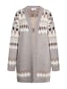 usha FESTIVAL Damen Strickcardigan in Grau Mehrfarbig