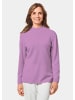 GOLDNER Kuschelweicher Kaschmirpullover mit Kragen in flieder