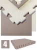 eyepower 2,5cm dicke Fitnessmatte 4er Set 90x90cm Bodenschutzmatte Gym Matte Puzzlematte