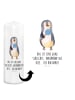 Mr. & Mrs. Panda Kerze Pinguin Lolli mit Spruch in Weiß