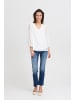 b. young Langarm-Bluse BYFRIKKE Loose fit in Off White
