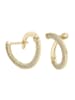Adeliás Damen Ohrringe – Ohrstecker aus 333 Gold mit Zirkonia in gold