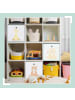 relaxdays 3 x Kinder Aufbewahrungsboxen "Tiere" in Bunt - (B)30 x (H)30 x (T)30 cm