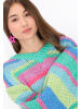 myMo Sweater in blue multicolor
