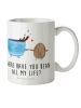 Mr. & Mrs. Panda Kindertasse Kaffee Bohne mit Spruch in Weiß