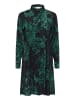 Kaffe Kleid KAisa Regular fit in Black/Green Painted Flower