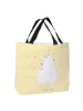 Mr. & Mrs. Panda Strandtasche Eisbär Umarmen ohne Spruch in Gelb Pastell