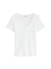 Marc O'Polo DfC V-Neck-T-Shirt regular in Weiß
