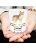 Mr. & Mrs. Panda Deko Windlicht Shetland Sheepdog Moment mit Spruch in Transparent