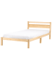 Beliani Einzelbett MERCURER in Braun - (W) 127 x (H) 80 x (L) 208 cm