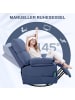 HOMCOM Massagesessel in Blau 98L x 90B x 98H cm