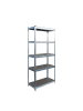 relaxdays Schwerlastregal in Silber - (B)75 x (H)150 x (T)30 cm