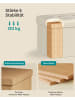 SONGMICS Sitzhocker Minota in Weiß - (B)40 x (H)31 x (T)31 cm