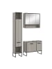 ebuy24 Badmöbelset Bagno (3-teilig) Grau 125 x 36 cm