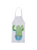 Mr. & Mrs. Panda Latzschürze Kaktus Happy ohne Spruch in Weiß