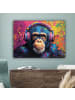 MuchoWow Leinwand bilder Bunte Schimpanse (BxH)