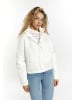 myMo Damen Leicht Wattierte Blousonjacke in Wollweiss