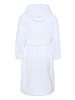 Polo Sylt Bademantel mit Logos, Gürtel und aufgesetzten Taschen in Weiß