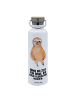 Mr. & Mrs. Panda Trinkflasche Faultier Zufrieden mit Spruch in Weiß
